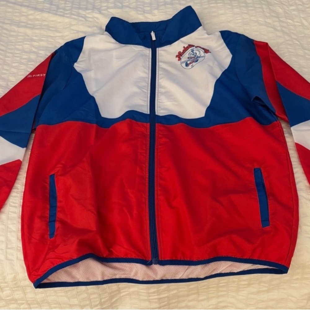 Nashville Sounds Full Zip Retro Windbreaker Jacket (Size Medium)